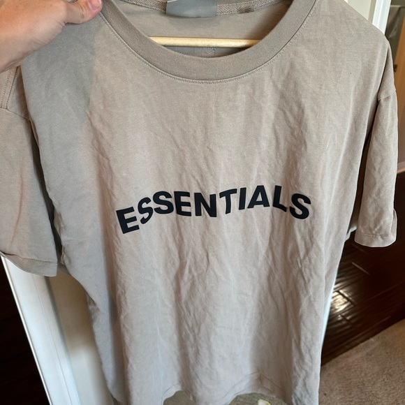 Fear of God Essentials Brown Short Sleeve Tee - Picture 1 of 10